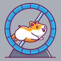 Cute Hamster Running In Running Wheel Cartoon Red Tank Dress | Artistshot