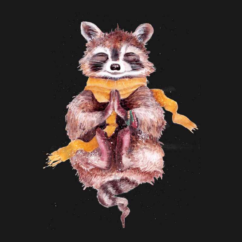 Raccoon Meditates Flannel Shirt by persiefennink | Artistshot