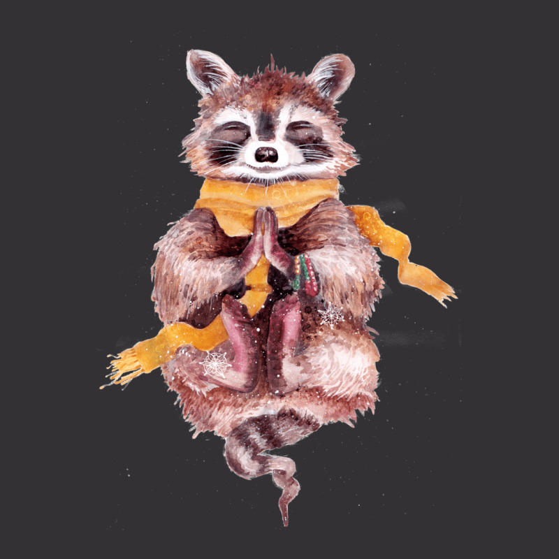 Raccoon Meditates Vintage Hoodie by persiefennink | Artistshot