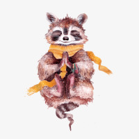 Raccoon Meditates Champion Hoodie | Artistshot