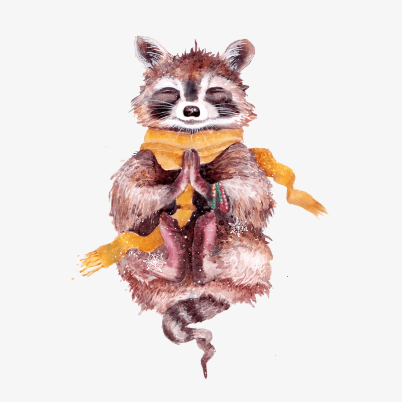 Raccoon Meditates Champion Hoodie by persiefennink | Artistshot