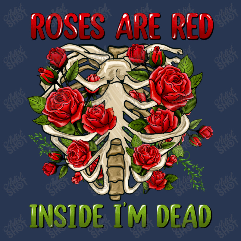 Roses Are Red Inside I'm Dead Ladies Denim Jacket by enoddigitalart@gmail.com | Artistshot