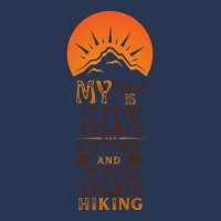 My Brain Is 50 Coffee And 50 Hiking Funny Love Men Denim Jacket | Artistshot