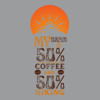 My Brain Is 50 Coffee And 50 Hiking Funny Love Classic T-shirt | Artistshot