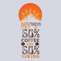 My Brain Is 50 Coffee And 50 Hiking Funny Love Fleece Short | Artistshot