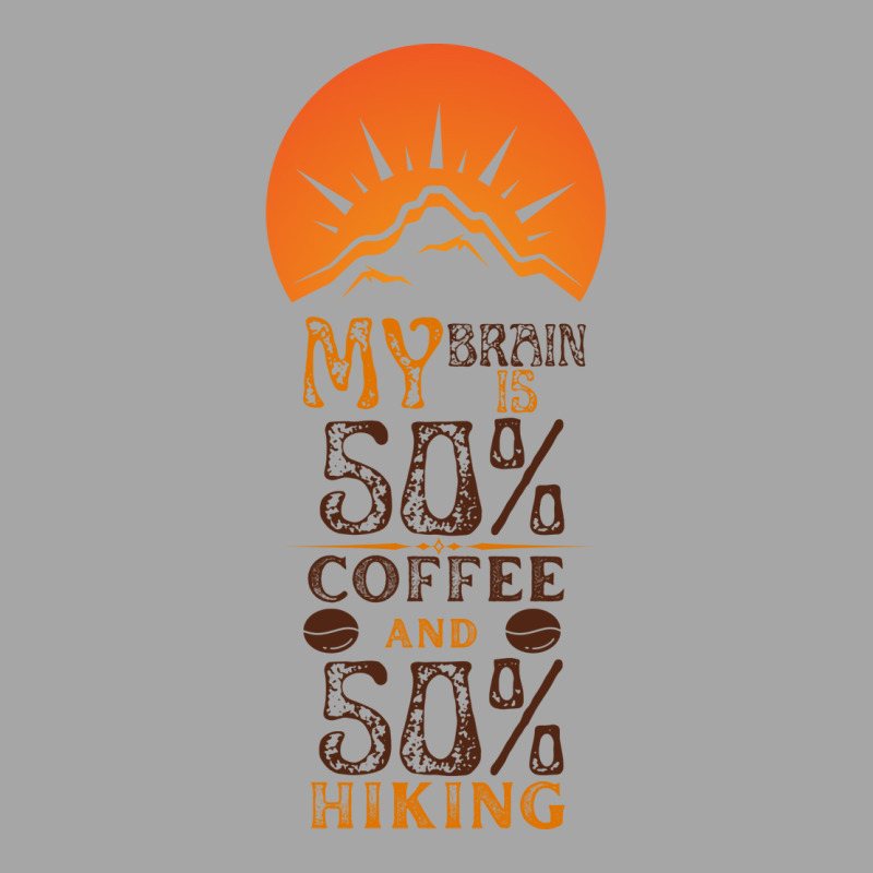 My Brain Is 50 Coffee And 50 Hiking Funny Love Men's Polo Shirt | Artistshot