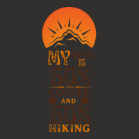 My Brain Is 50 Coffee And 50 Hiking Funny Love Champion Hoodie | Artistshot