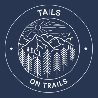 Tails On Trails Hiking Girl Men Denim Jacket | Artistshot