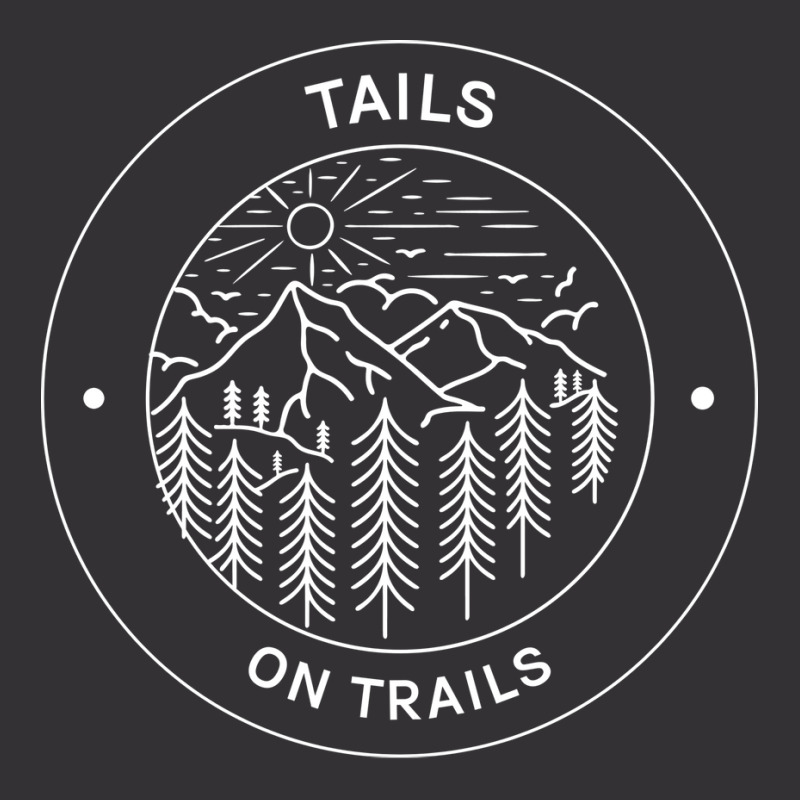 Tails On Trails Hiking Girl Vintage Hoodie | Artistshot