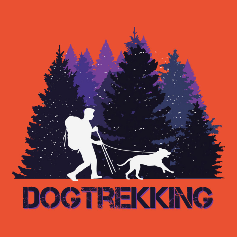 Retro Dogtrekking Dog Walking In Nature 70s Ladies Fitted T-Shirt by jaredoclairx | Artistshot