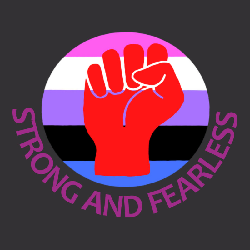 Gender Fluid Activist Strong And Fearless Blue Vintage Short | Artistshot