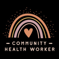 Community Health Worker Boho Casual Rainbow Dark D Fleece Short | Artistshot