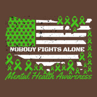 Mental Health Awareness Nobody Fights Alone Americ T-shirt | Artistshot