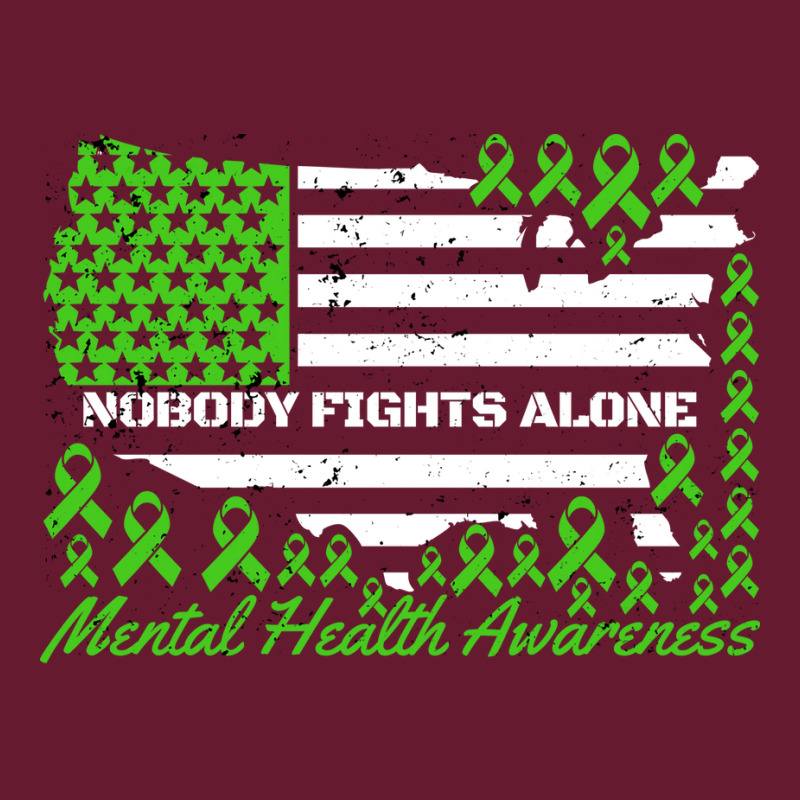 Mental Health Awareness Nobody Fights Alone Americ Classic T-shirt by sammutroisv | Artistshot