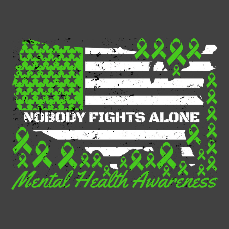 Mental Health Awareness Nobody Fights Alone Americ Vintage T-Shirt by sammutroisv | Artistshot