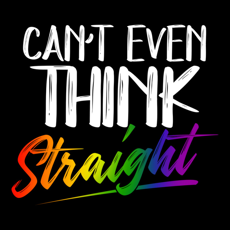 Cant Even Think Straight Lgbtq Pride Month Lgbt Ga Long Sleeve Shirts | Artistshot