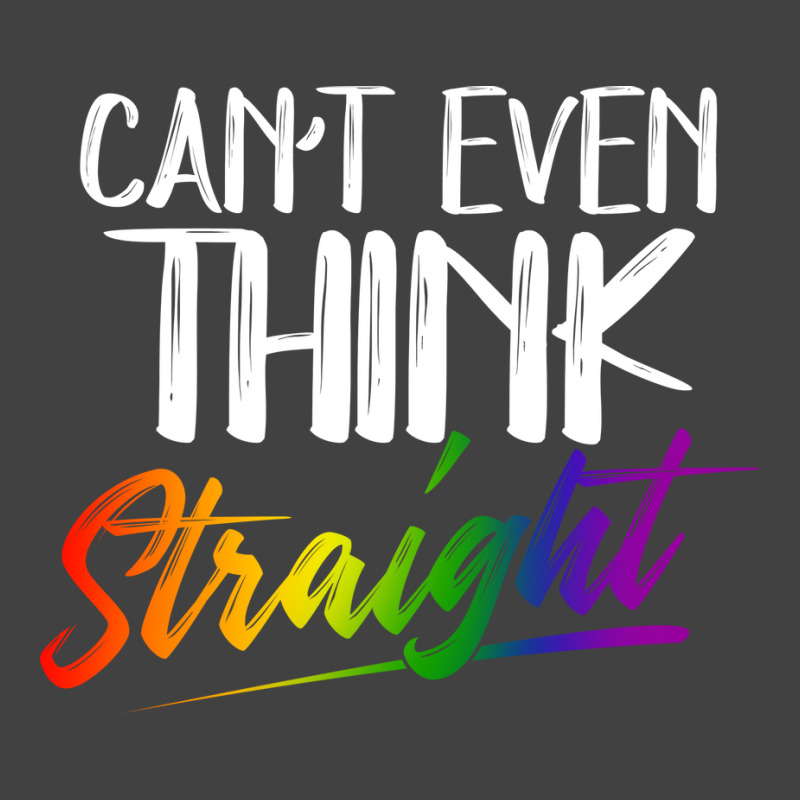 Cant Even Think Straight Lgbtq Pride Month Lgbt Ga Vintage T-shirt | Artistshot