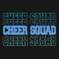 Cheer Squad In Blue Stacked Lettering Travel Flannel Shirt | Artistshot