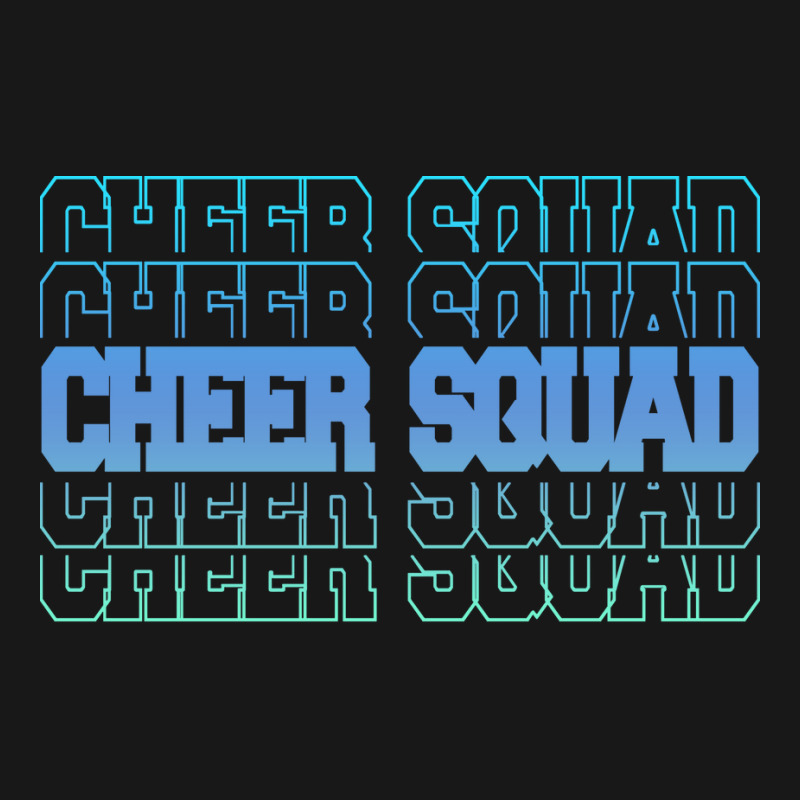 Cheer Squad In Blue Stacked Lettering Travel Flannel Shirt by strosesimonsf | Artistshot