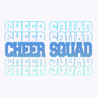 Cheer Squad In Blue Stacked Lettering Travel Tank Top | Artistshot