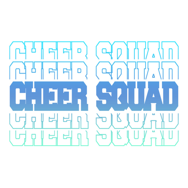 Cheer Squad In Blue Stacked Lettering Travel V-Neck Tee by strosesimonsf | Artistshot