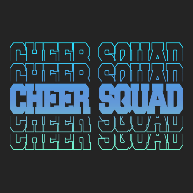 Cheer Squad In Blue Stacked Lettering Travel 3/4 Sleeve Shirt by strosesimonsf | Artistshot