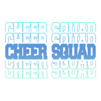 Cheer Squad In Blue Stacked Lettering Travel Men's T-shirt Pajama Set | Artistshot