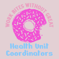 Health Unit Coordinator Work Bites Fun Pink Donut Ladies Fitted T-shirt | Artistshot