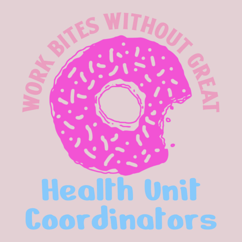 Health Unit Coordinator Work Bites Fun Pink Donut Ladies Fitted T-Shirt by kaileypartert | Artistshot