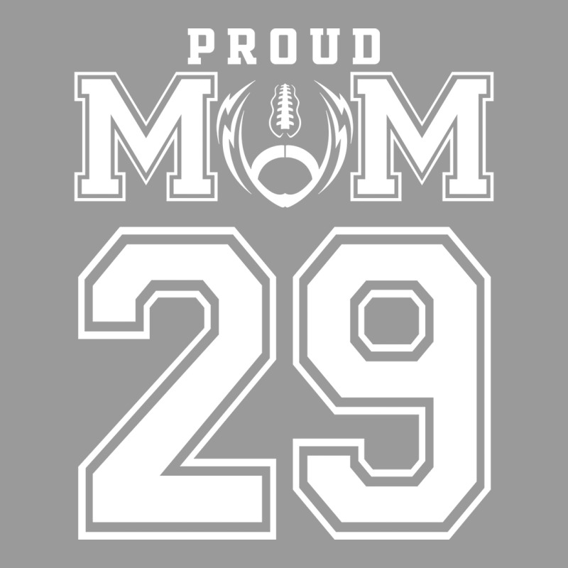 Custom Proud Football Mom Number 29 Personalized F Graphic T-shirt by strosesimonsf | Artistshot