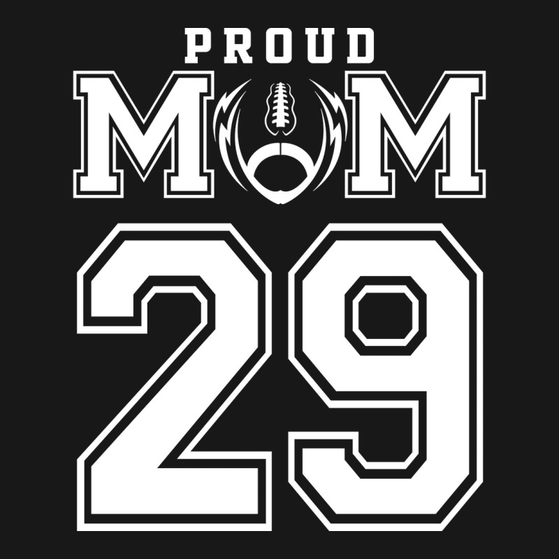 Custom Proud Football Mom Number 29 Personalized F Flannel Shirt by strosesimonsf | Artistshot