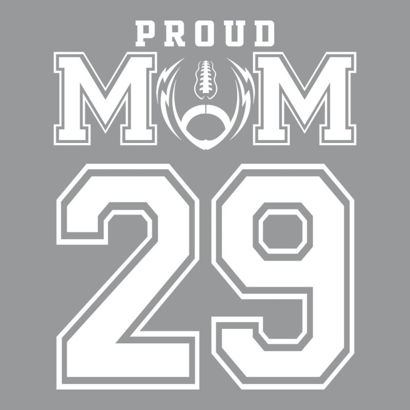 Custom Proud Football Mom Number 29 Personalized F Unisex Hoodie by strosesimonsf | Artistshot