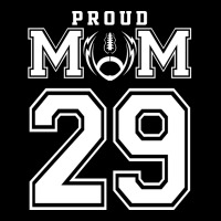 Custom Proud Football Mom Number 29 Personalized F Men's Long Sleeve Pajama Set | Artistshot