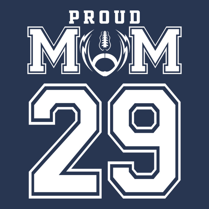 Custom Proud Football Mom Number 29 Personalized F Men Denim Jacket by strosesimonsf | Artistshot