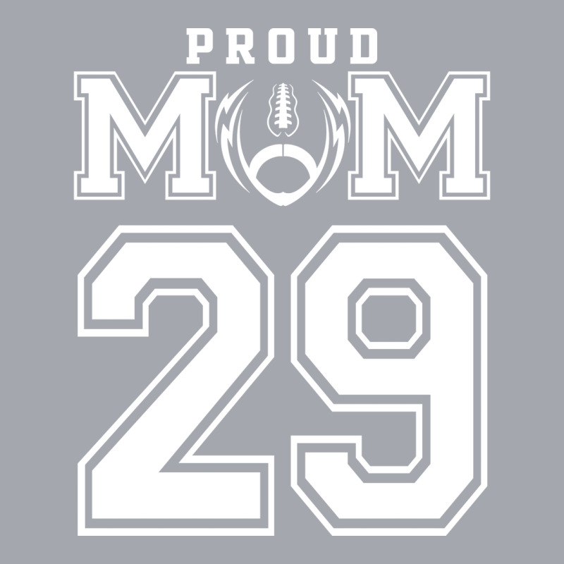 Custom Proud Football Mom Number 29 Personalized F Long Sleeve Shirts by strosesimonsf | Artistshot