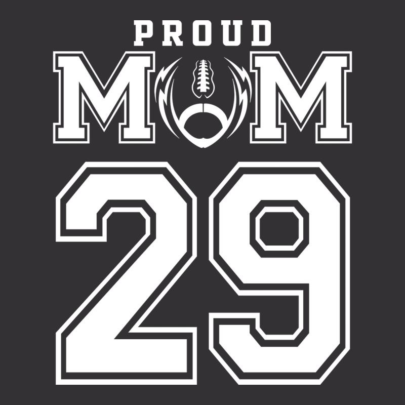 Custom Proud Football Mom Number 29 Personalized F Vintage Short by strosesimonsf | Artistshot