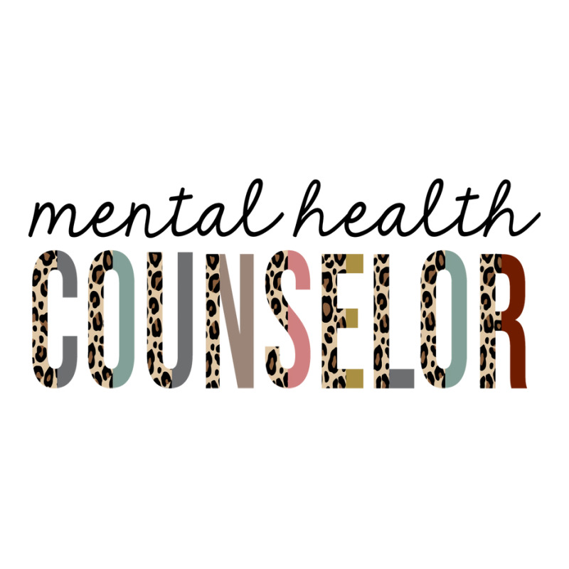 Mental Health Counselor Leopard Print Funny Red 3/4 Sleeve Shirt by capronihrigh | Artistshot