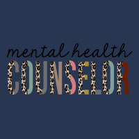 Mental Health Counselor Leopard Print Funny Red Men Denim Jacket | Artistshot