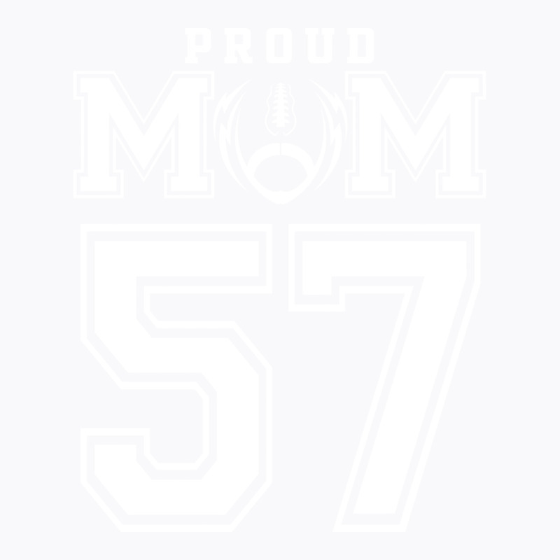 Custom Proud Football Mom Number 57 Personalized F T-Shirt by strosesimonsf | Artistshot