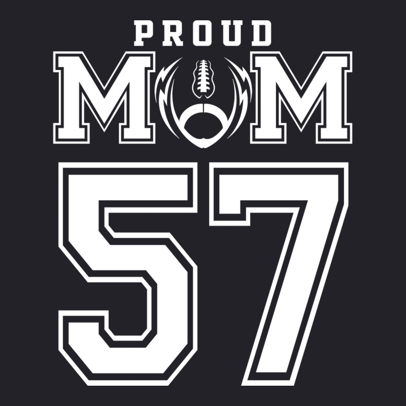 Custom Proud Football Mom Number 57 Personalized F Unisex Sherpa-Lined Denim Jacket by strosesimonsf | Artistshot