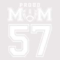 Custom Proud Football Mom Number 57 Personalized F Pocket T-shirt | Artistshot