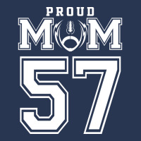 Custom Proud Football Mom Number 57 Personalized F Men Denim Jacket | Artistshot