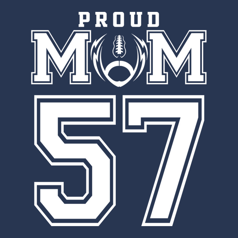 Custom Proud Football Mom Number 57 Personalized F Men Denim Jacket by strosesimonsf | Artistshot