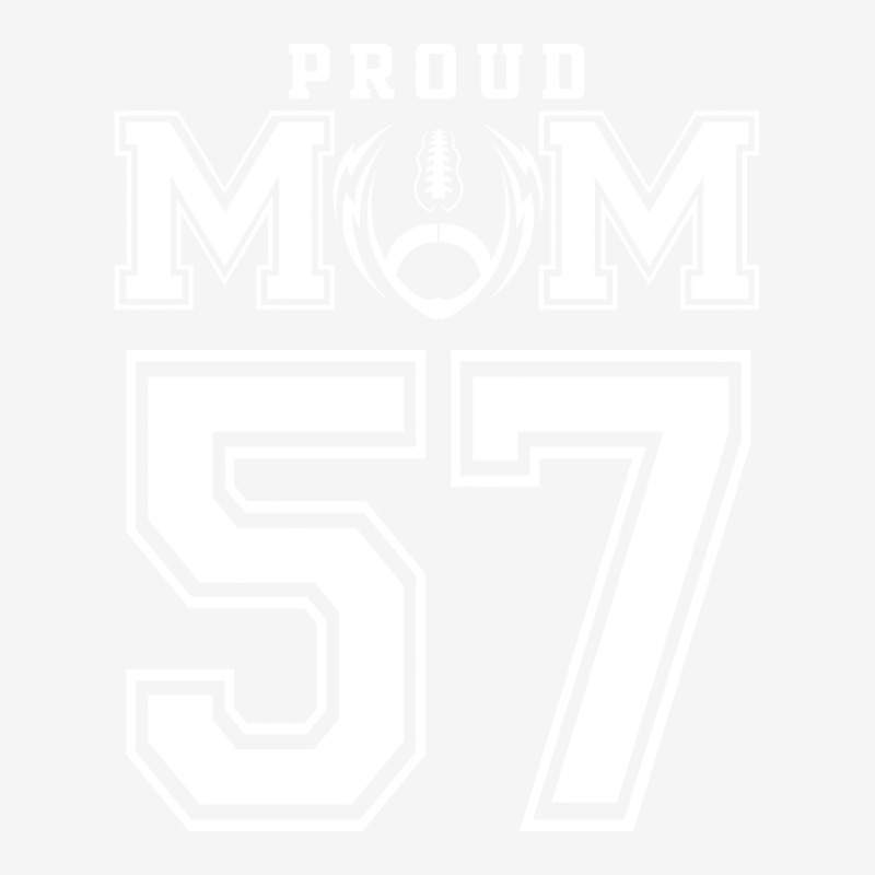 Custom Proud Football Mom Number 57 Personalized F Classic T-shirt by strosesimonsf | Artistshot