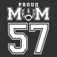 Custom Proud Football Mom Number 57 Personalized F Vintage Short | Artistshot