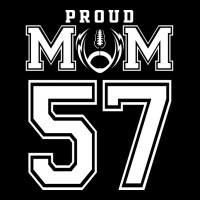 Custom Proud Football Mom Number 57 Personalized F Lightweight Hoodie | Artistshot