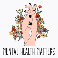 Mental Health Matters Floral Women Red T-shirt | Artistshot