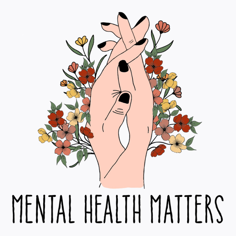 Mental Health Matters Floral Women Red T-Shirt by kaileypartert | Artistshot