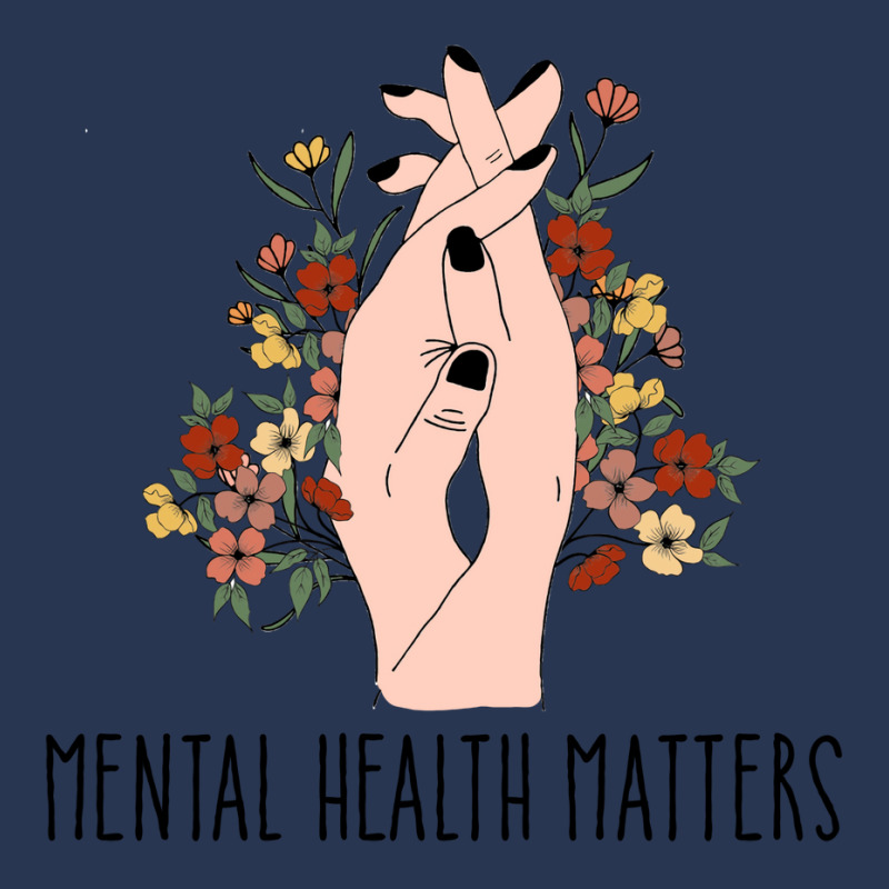 Mental Health Matters Floral Women Red Men Denim Jacket by kaileypartert | Artistshot