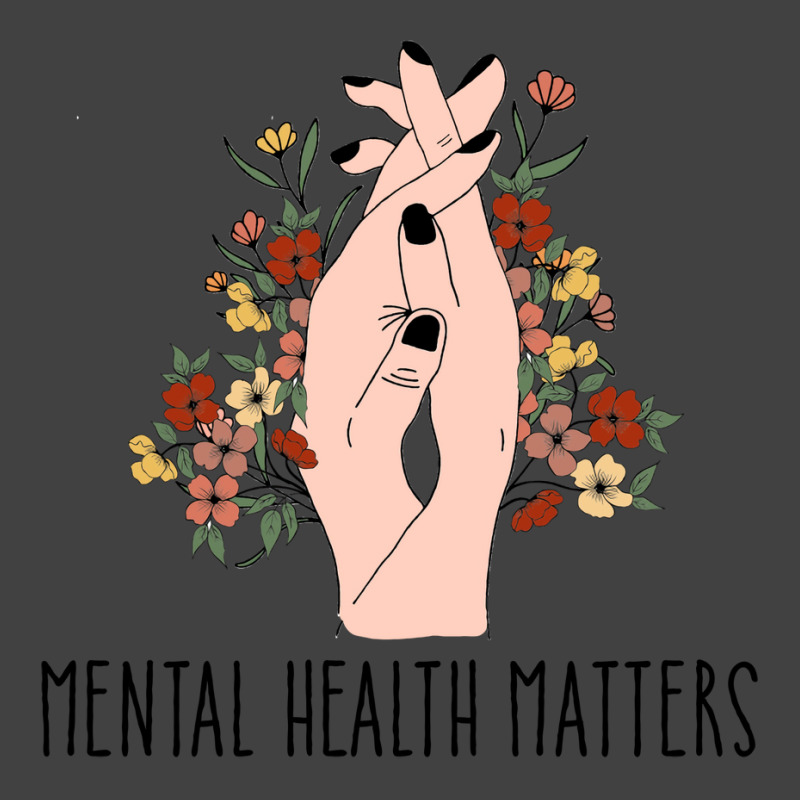 Mental Health Matters Floral Women Red Vintage T-Shirt by kaileypartert | Artistshot